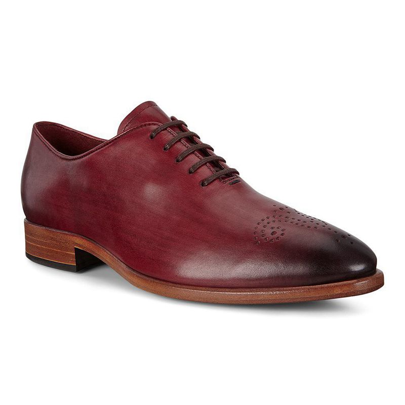 Zapatos Con Cordones Ecco Vitrus Mondial Para Hombre,Rojas,509476-CLW